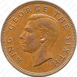 ½ пенни 1949-1952, Бронза [Австралия] - Аверс