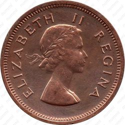 ¼ пенни 1953-1960 [ЮАР] - Аверс