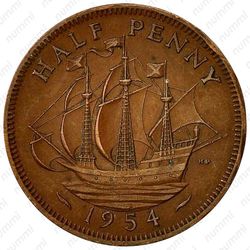 ½ пенни 1954-1970 [Великобритания] - Реверс