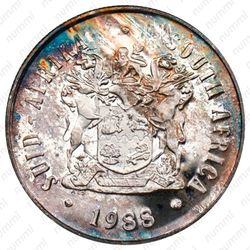 1 ранд 1988, 300 лет прибытию гугенотов в Капскую провинцию [ЮАР] - Аверс