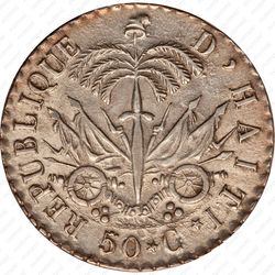 50 сантимов 1827-1833 [Гаити] - Реверс