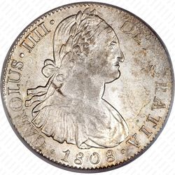 8 реалов 1791-1808 [Мексика] - Аверс