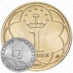 1 сомони 2001 [Таджикистан]
