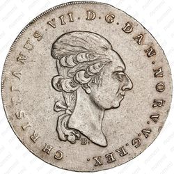 1 спесие далер 1795-1801 [Дания] - Аверс