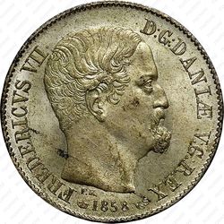 16 скиллинг-ригсмёнтов 1856-1858 [Дания] - Аверс