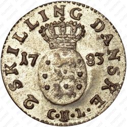 2 скиллинга 1778-1785 [Дания] - Реверс