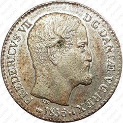 4 скиллинг-ригсмёнта 1854-1856 [Дания] - Аверс