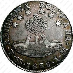 8 суэльдо 1827-1840 [Боливия] - Реверс