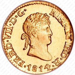 ½ эскудо 1814-1820 [Мексика] - Аверс