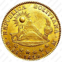 ½ скудо 1834-1840 [Боливия] - Реверс