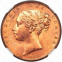 1 фартинг 1839-1864 [Остров Мэн] - Аверс