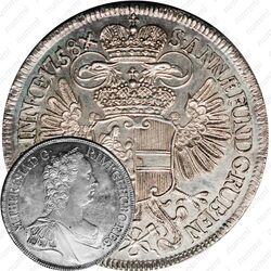 1 талер 1758-1765, Мария Терезия - Святая Анна и герб Австрии на реверсе [Австрия]