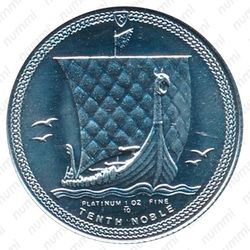 1/10 нобля 1985, Корабль викингов [Остров Мэн] - Реверс