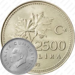 2.500 лир 1991-1997 [Турция]