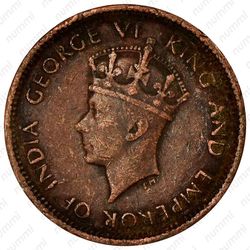 ½ цента 1937-1940 [Шри-Ланка] - Аверс