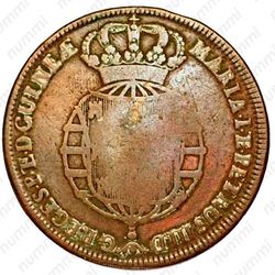 2 макуты 1783-1786, Перечекан на 1 макуте [Ангола] - Аверс