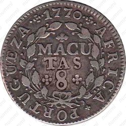8 макуты 1762-1770 [Ангола] - Реверс