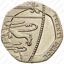 20 пенсов 2015-2019 [Великобритания] - Реверс