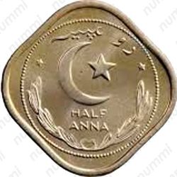 ½ анна 1948-1951 [Пакистан] - Реверс