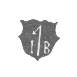 Клеймо мастера Бём Иорге (Behm Jorge) - Вильно - инициалы "I1B" - 1534-1579 гг., фото , изображение 2