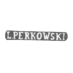 Клеймо мастера Перковский Л. - Вильно - инициалы "L.PERKOWSKI" - 1895-1908 гг., фото 