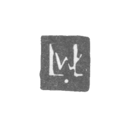 Клеймо мастера Виллат Лаврентий (Willate Laurentius) - Вильно - инициалы "LvL" - 1668-1701 гг., фото 
