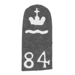 Городское клеймо Калуги 1870-1880 гг. "Императорская корона над волнистой полосой", фото , изображение 2