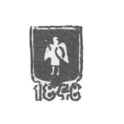 Городское клеймо Киева 1848-1865 гг. "Архангел Михаил с мечом и щитом", фото , изображение 2