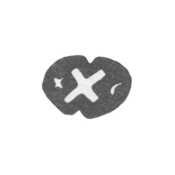 Городское клеймо Кострома 1870-е гг. "Крест и полумесяц в щите, разделенном на четыре части", фото , изображение 2