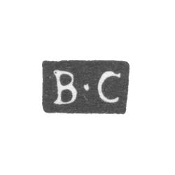 Клеймо пробирного мастера Москвы - Савинков Виктор - инициалы "В-С" - 1855-1888 гг., фото , изображение 2