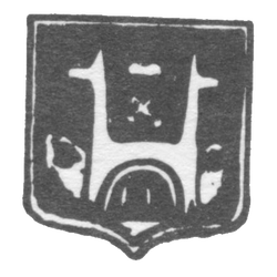 Городское клеймо Риги 1843-1896 гг. "Каменная стена", фото , изображение 2