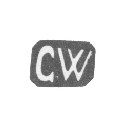 Клеймо мастера Винкельман Герт - Рига - инициалы "GW" - 1653 г., фото , изображение 2