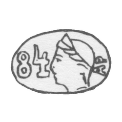 Клеймо окружных пробирных управлений 1899-1908 гг. - А.А. Арцибашев, фото , изображение 2