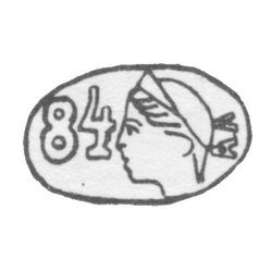 Клеймо окружных пробирных управлений 1899-1908 гг. - А.А. Арцибашев, фото , изображение 2