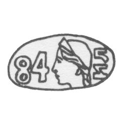 Клеймо окружных пробирных управлений 1899-1908 гг. - И.С. Лебедкин, фото , изображение 2