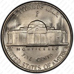 5 центов 1944, Томас Джефферсон