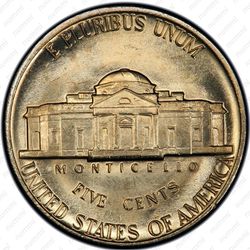 5 центов 1978, Томас Джефферсон - Реверс