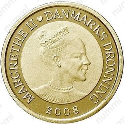 20 крон 2008, королевская яхта Dannebrog