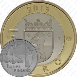 5 евро 2013, некрополь Саммаллахденмяки