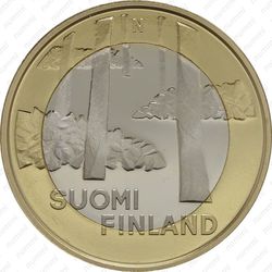 5 евро 2013, некрополь Саммаллахденмяки - Аверс