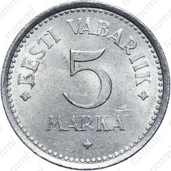 5 marka 1922 - Реверс