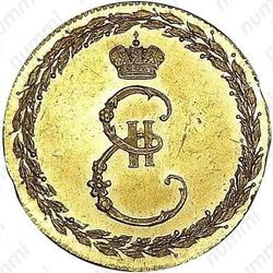 жетон 1791, в память заключения мира с Турцией 1791 г. (мир с Портою), золото - Аверс