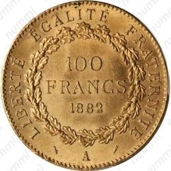 100 франков 1882