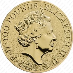 100 фунтов 2016, лев Англии