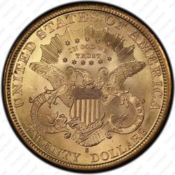 20 долларов 1882, голова Свободы