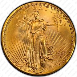 20 долларов 1927, двойной орёл