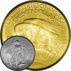 20 долларов 1932, двойной орёл