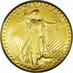 20 долларов 1932, двойной орёл