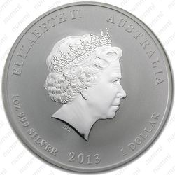 1 доллар 2013, год змеи