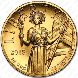 100 долларов 2015, статуя свободы